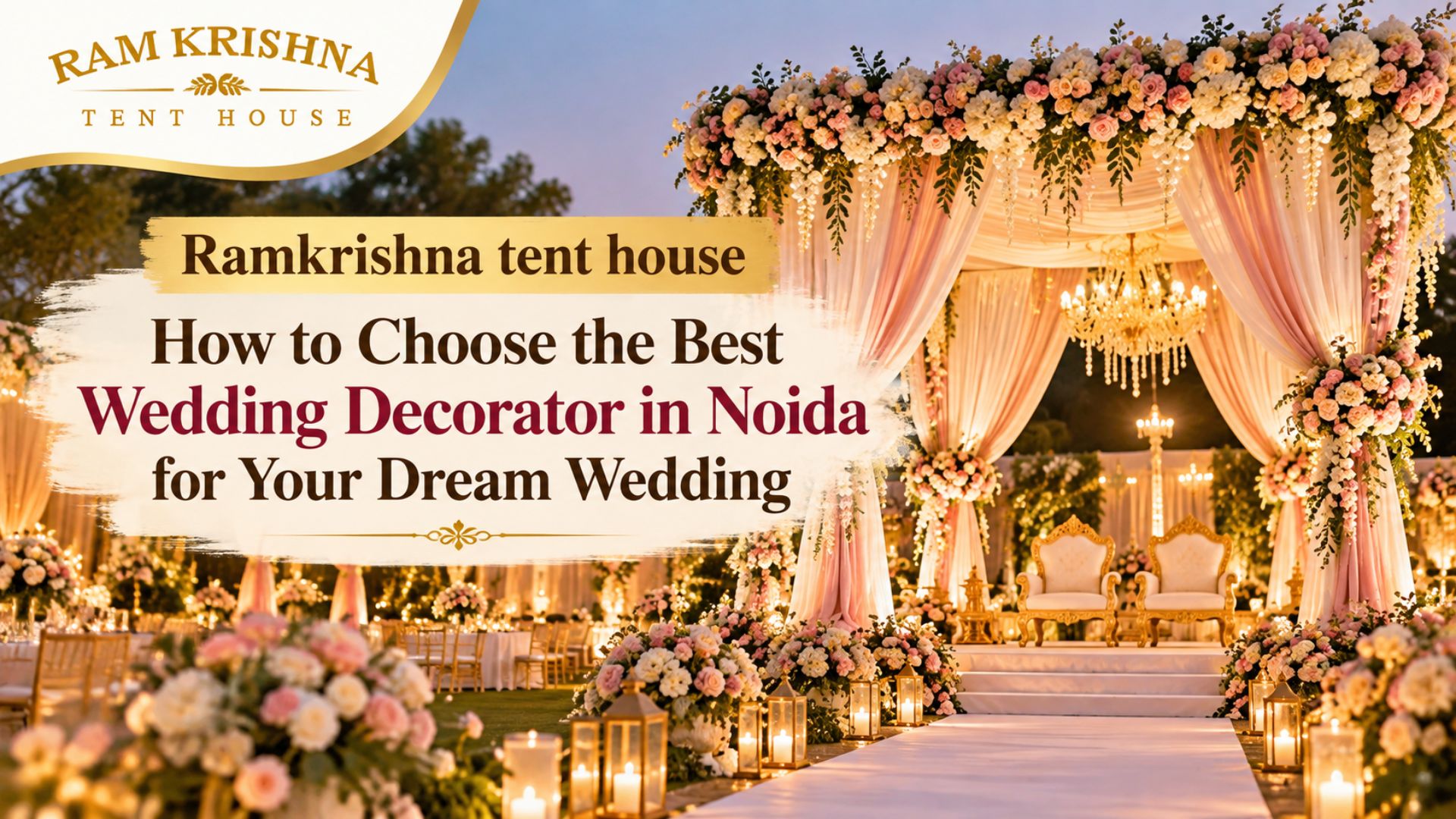 wedding decoration by Ramkrishna Tent House in Noida